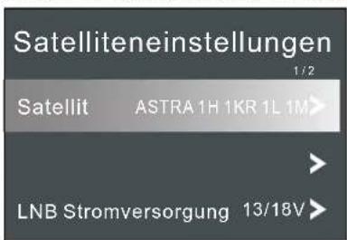 Terris UHD 4982 - SATELLIT ODER TRANSPONDER HINZUFÜGEN - 1