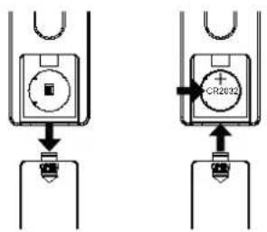 Terris IWR 231 - Batterie der Fernbedienung einlegen/wechseln - 1