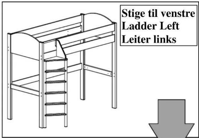Stige til venstre Ladder Left Leiter links