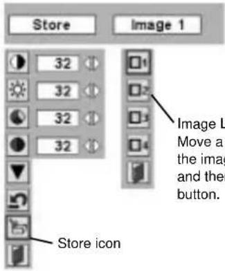 Store Image 1 32 32 32 32 Image L Move a the imag and then button. Store icon