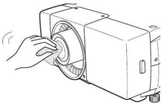 SANYO PLC-EF60 - Cleaning the Projection Lens - 1