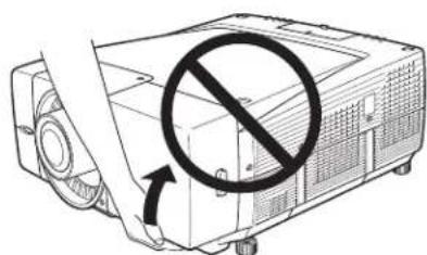 SANYO PLC-EF60 - Caution in Handling the Projector - 1
