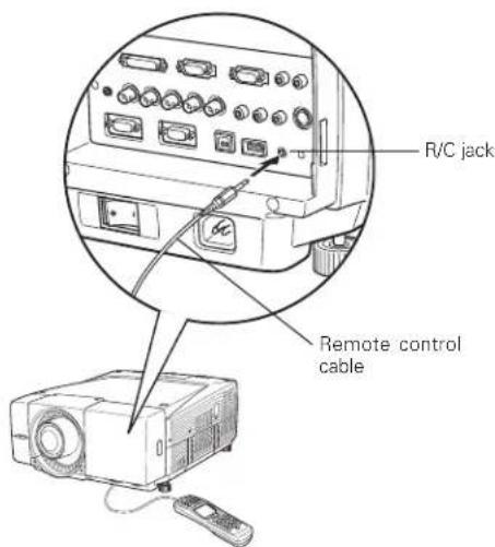 R/C jack Remote control cable