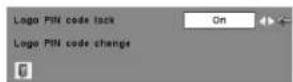 SANYO PLC-XL50A - Change the Logo PIN code - 3