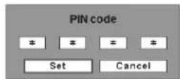 SANYO PLC-XL50A - Enter a PIN code - 6