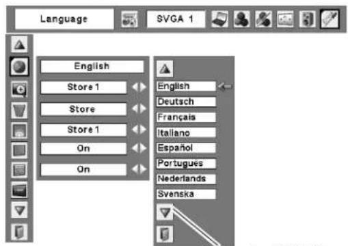 Language SVGA 1 English Store 1 Store Store 1 On On English Deutsch Français Italiano Español Portugues Nederlands Svenska