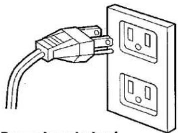SANYO EM-S2588W - Electric Shock Hazard - 1