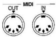 TECHNICS SX-PX338 - About the MIDI terminals - 1