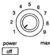 4 5 6 3 7 2 8 1 9 power max off