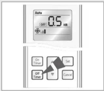 SAMSUNG NS052NHXEA - Setting the Off Timer - 1