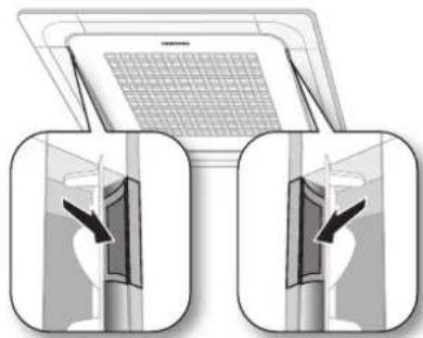 SAMSUNG ND1124HXEA - Open the front grille. - 1