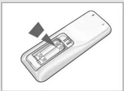 SAMSUNG MH052FPEA1 - Установка батарей в пульт дистанционного управления - 2