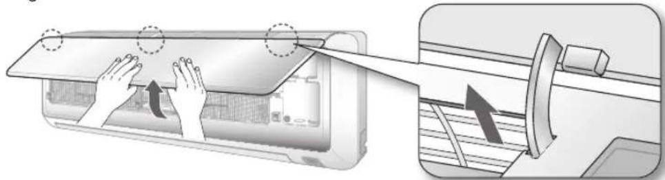 SAMSUNG MH035FAEA - OPENING THE FRONT PANEL - 1