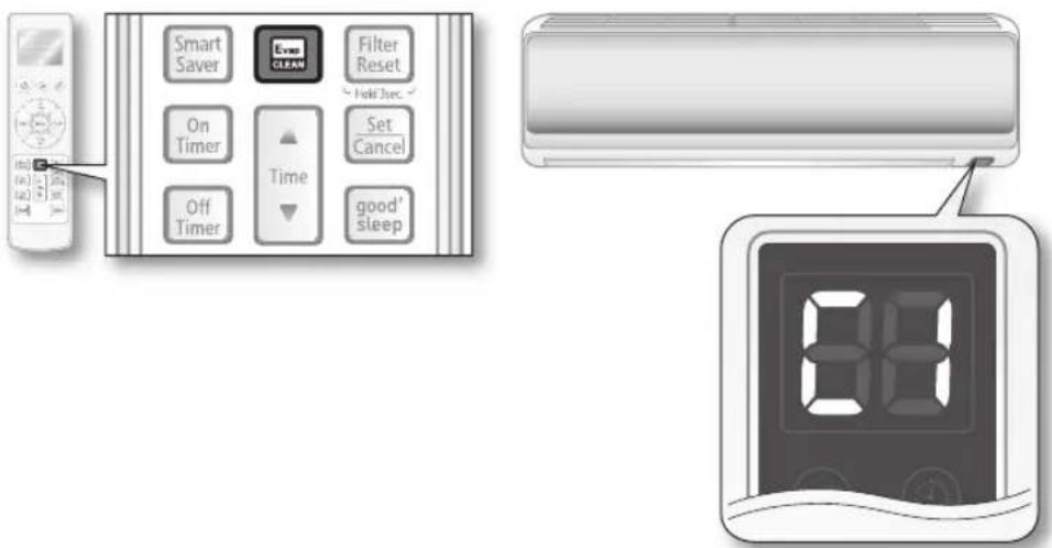 SAMSUNG MH035FAEA - Press the Evap. CLEAN button. - 1