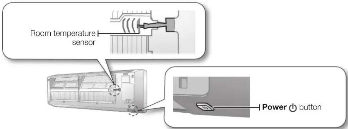 SAMSUNG MH020FVEA - Power button and Room temperature sensor - 1