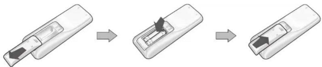 SAMSUNG MH020FVEA - Installing the batteries - 1