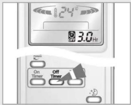 SAMSUNG AVXWPH036EA - Setting the Off Timer - 1