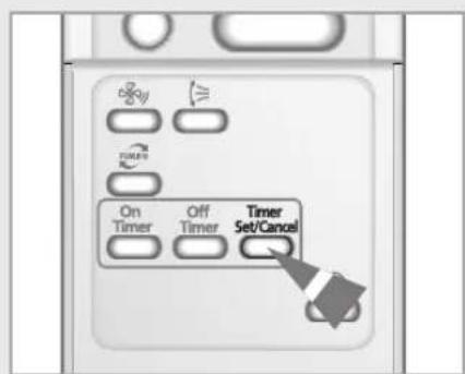 SAMSUNG AVXWPH036EA - Setting the On Timer - 4