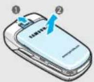 SAMSUNG SGH-Z500V - Install and charge the phone - 1