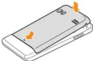 SAMSUNG Wave GT-S7230 - Install the SIM or USIM card and battery - 5