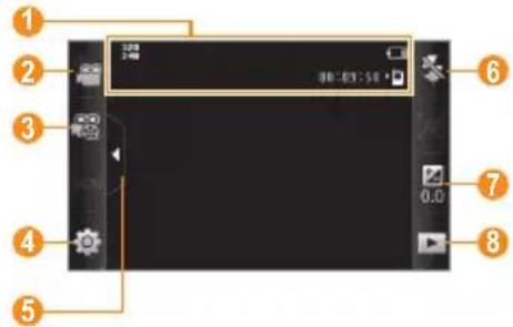 SAMSUNG Wave GT-S7230 - Record a video - 1