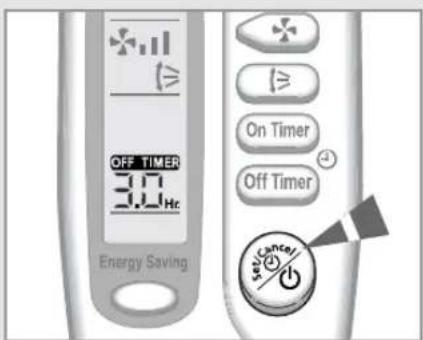 SAMSUNG SC18AS0 - To Cancel the Off Timer - 2