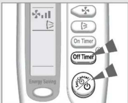 SAMSUNG SC18AS0 - To Cancel the Off Timer - 3