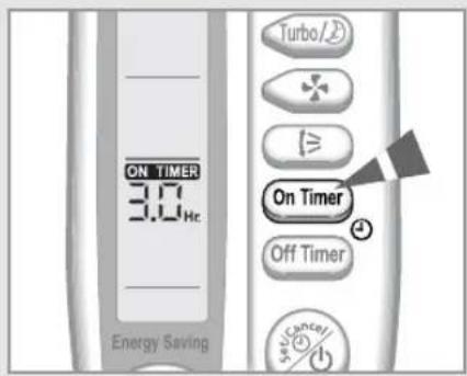 SAMSUNG SC18AS0 - Setting the On Timer - 1