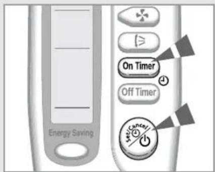 SAMSUNG SC18AS0 - Setting the On Timer - 4