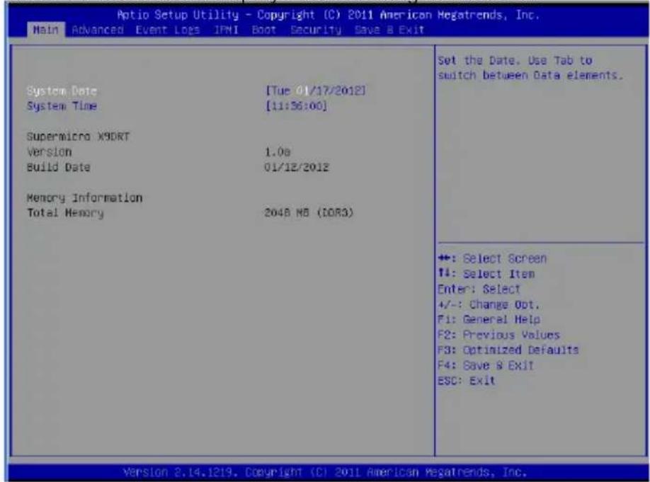 Supermicro X9DRT-HIBFF - 4-2 Main Setup - 1