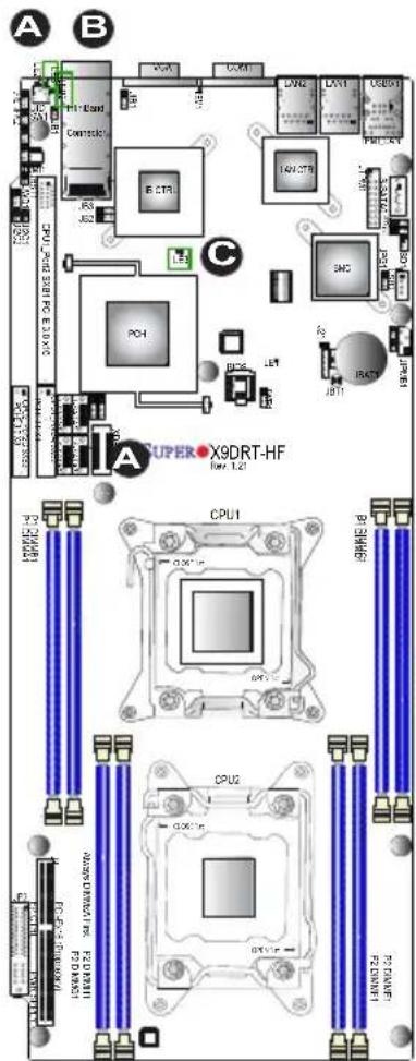 Supermicro X9DRT-HIBFF - HDD/SATA LED (LE3) - 1
