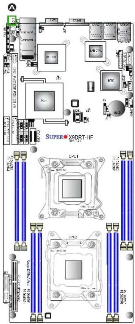 Supermicro X9DRT-HIBFF - Rear UID LED - 1
