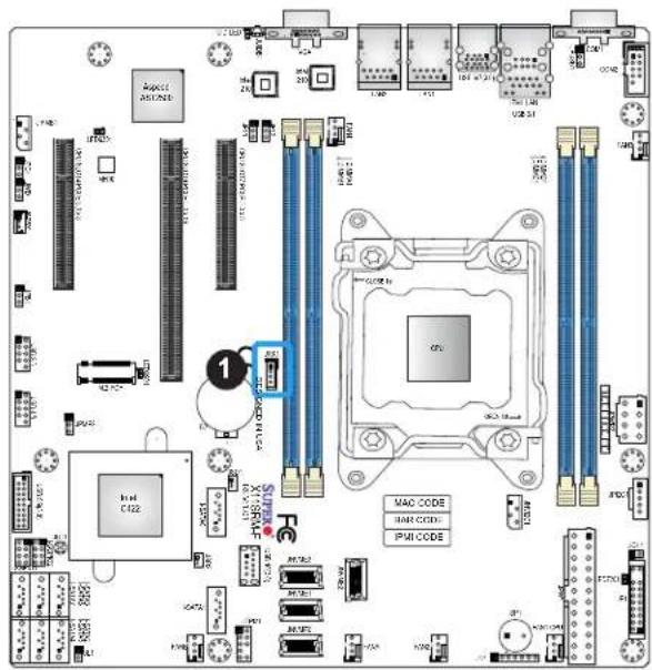 Supermicro X11SRM-VF - Intel RAID Key Header - 1