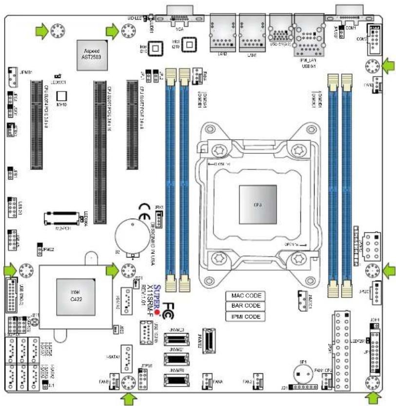Supermicro X11SRM-VF - Motherboard Installation - 4