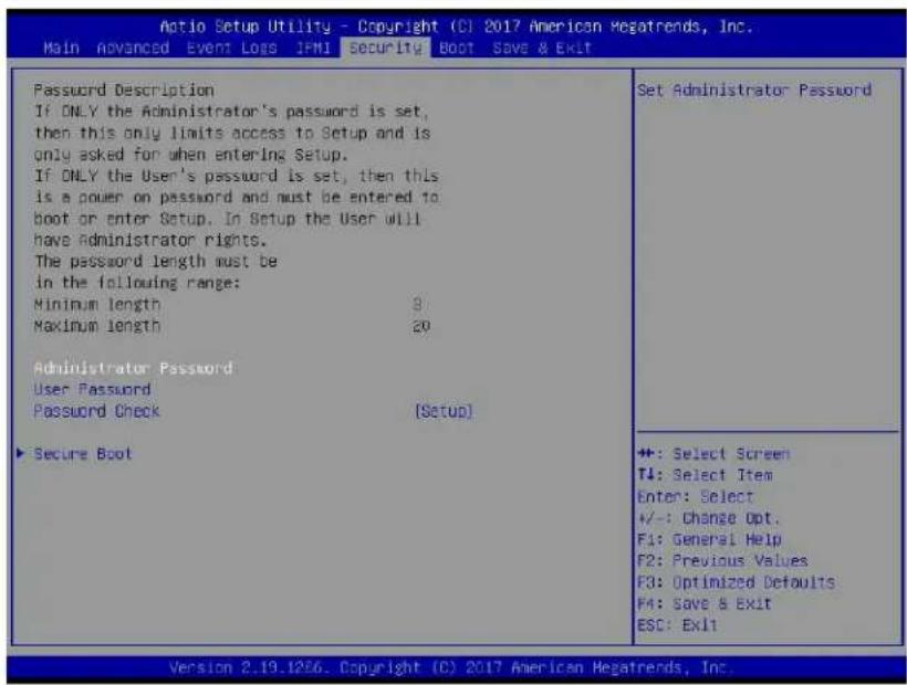 Supermicro X11SRM-VF - Security - 1