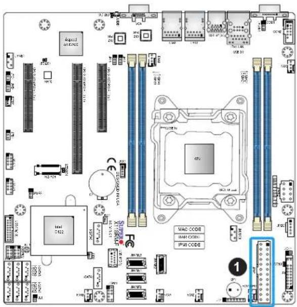 Supermicro X11SRM-VF - ATX Power Supply Connector - 1