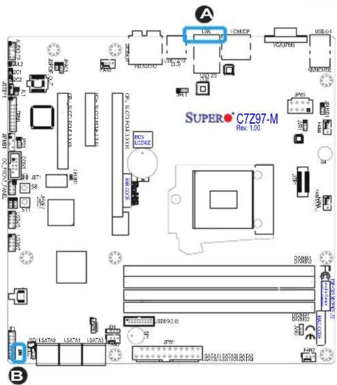 Supermicro C7Z97-M - Onboard Power LED (LED1) - 1
