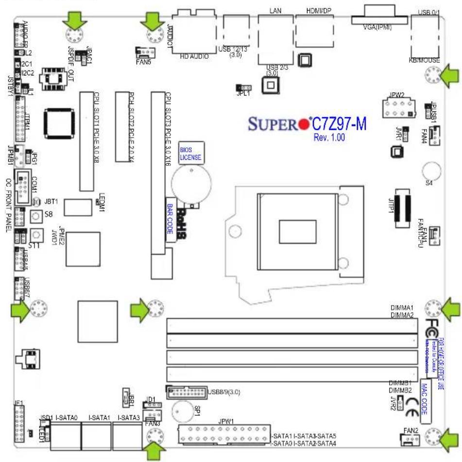 Supermicro C7Z97-M - 2-5 Motherboard Installation - 2