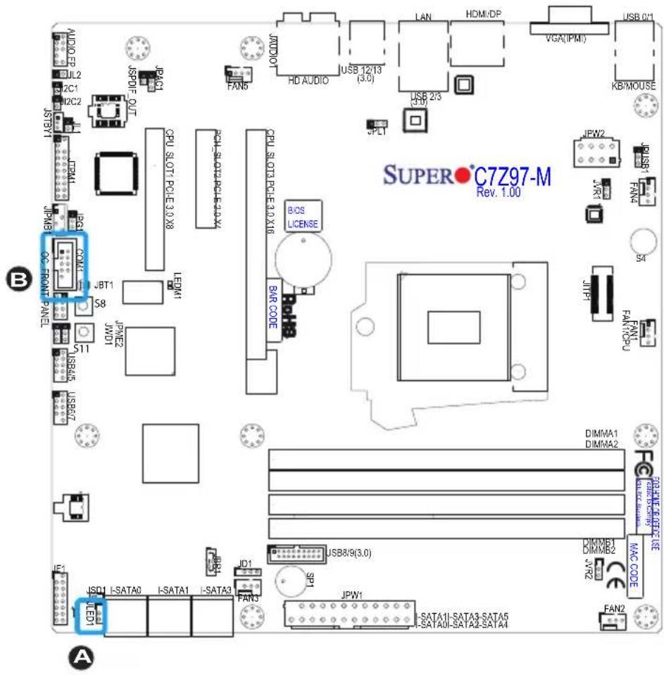 Supermicro C7Z97-M - Serial Port (COM1) - 1