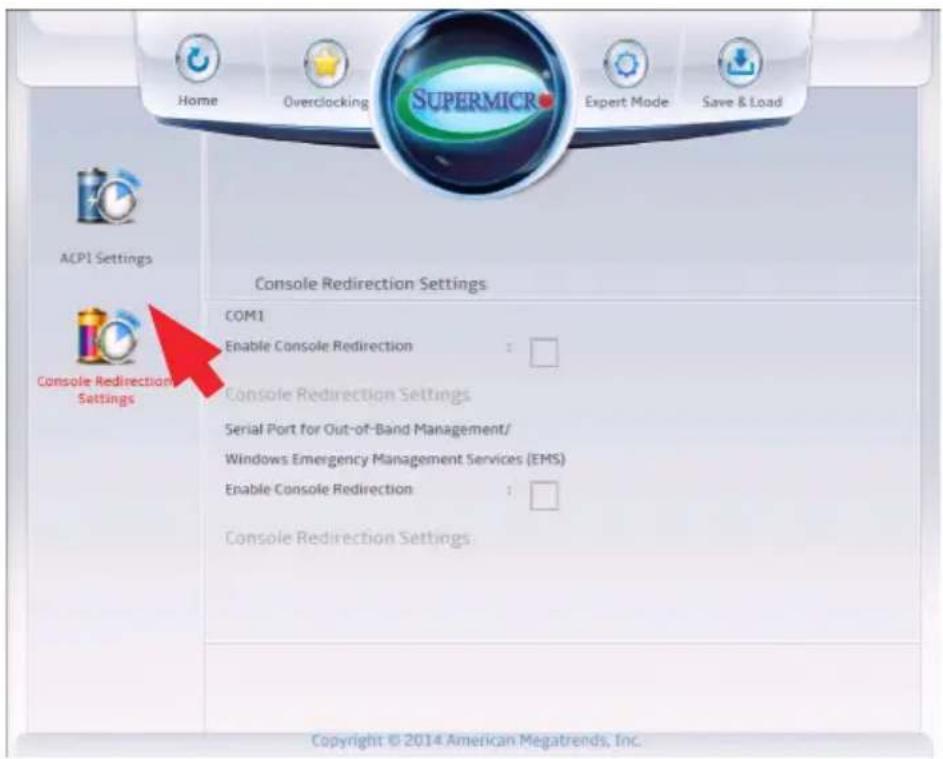 Supermicro C7Z97-M - Console Redirection Settings - 1
