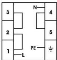 3 2 1 L N 4 5 PE ±