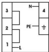 3 2 1 L N 4 PE ±