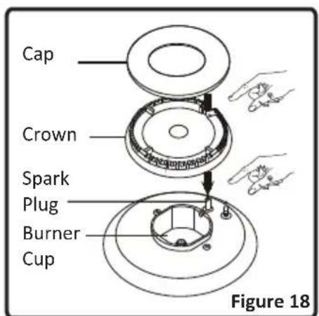 Cap Crown Spark Plug Burner Cup Figure 18