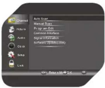 OK OLE 22250-W - DVB Select type/Επιλέξτε τύπο DVB - 1