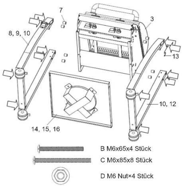 tepro Carrolton 3163 - Grill zusammenbauen - 4