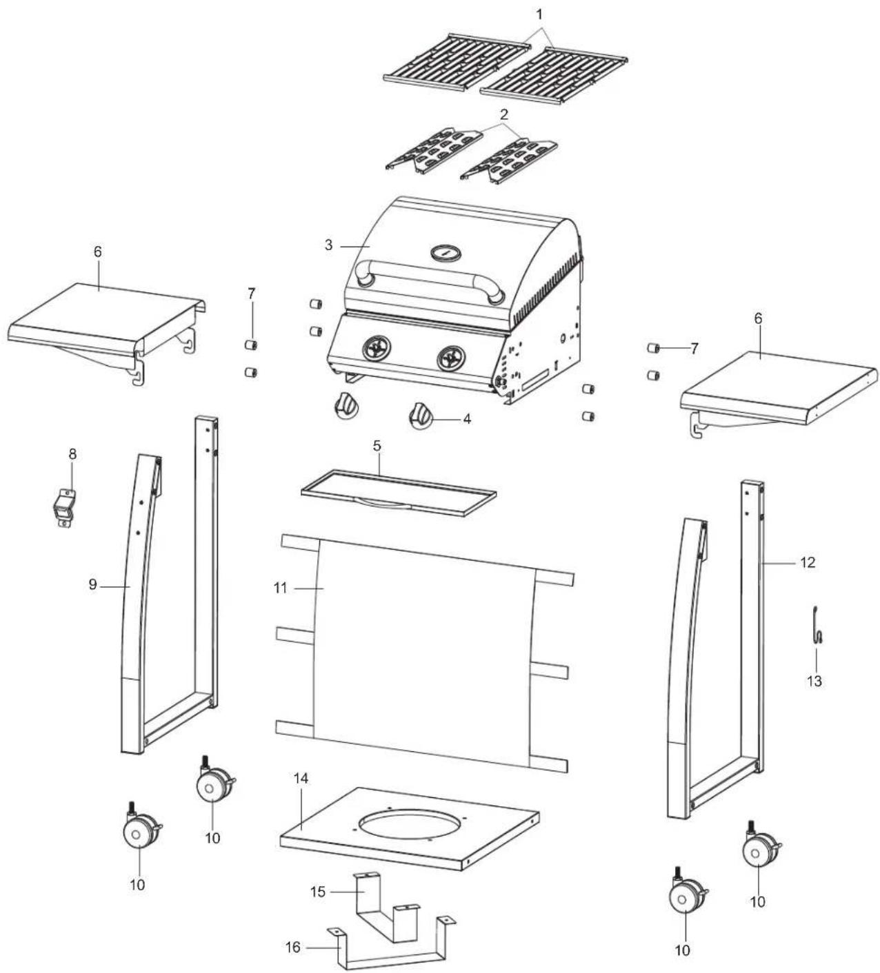 tepro Carrolton 3163 - Bedienungsanleitung GASGRILL „Carrolton“ - 1