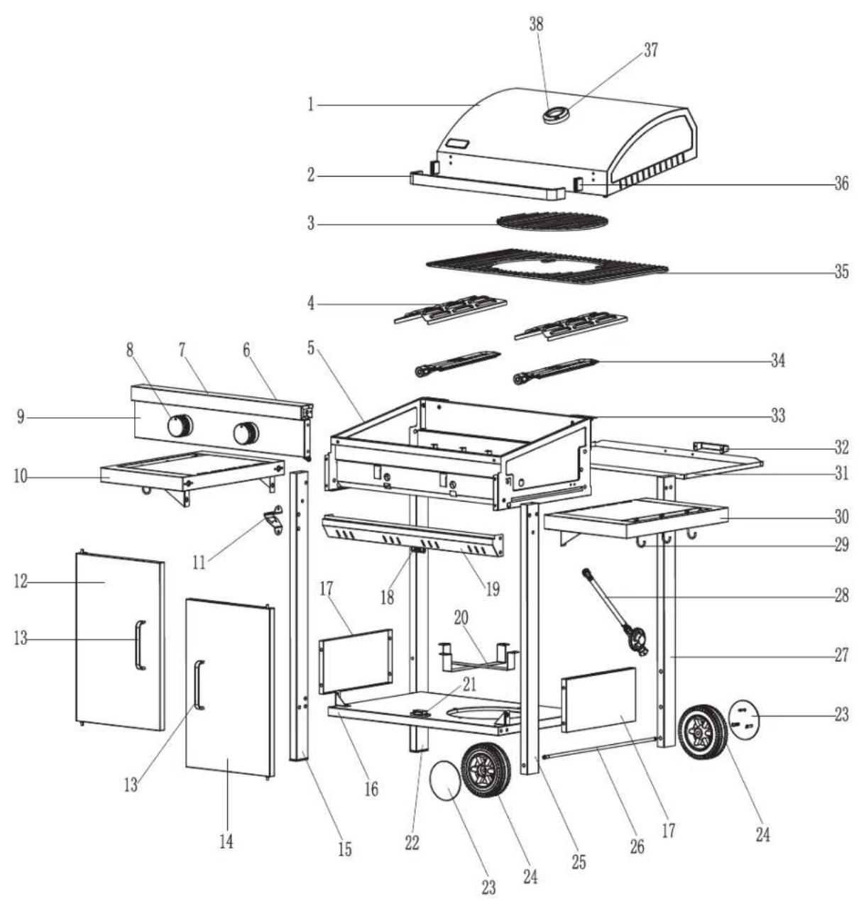 tepro Tiverton 3161 - Bedienungsanleitung GASGRILL „TIVERTON“ - 1