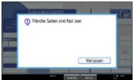 Manche Seiten sind fast leer. VerLassen