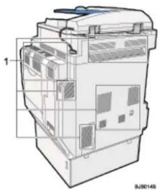RICOH Aficio MP C3300 - Vordere Abdeckung - 2