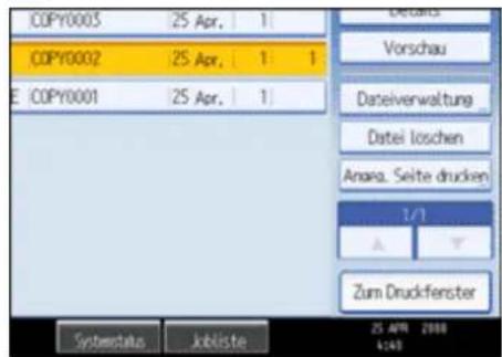 COPY0003 25 Apr. 1 COPY0002 25 Apr. 1 1 COPY0001 25 Apr. 1 Systemats kibliste Details Vorschau Dateilverwaltung Datei loschen Anara. Seite drucken 1/1 Zum Druckfenster 25 APR 2008 1:40